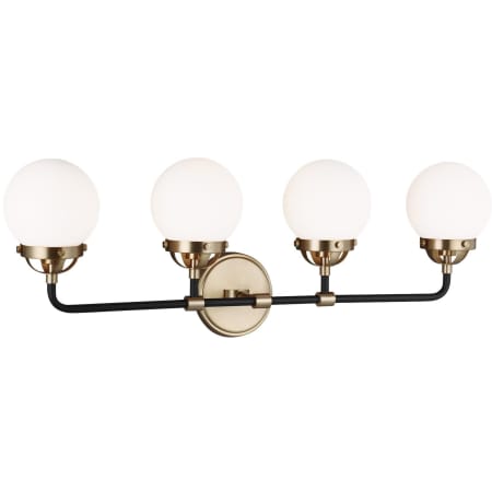 Visual Comfort Cafe 4 Light 30" Wide Bathroom Vanity Light Satin Bronze