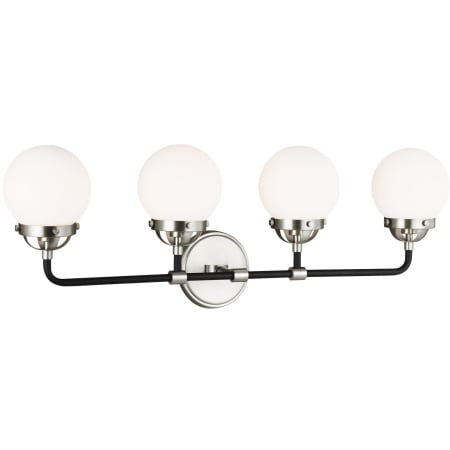 Visual Comfort Cafe 4 Light 30" Wide Bathroom Vanity Light Brushed Nickel