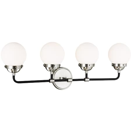 Visual Comfort Cafe 4 Light 30" Wide LED Bathroom Vanity Light Brushed Nickel