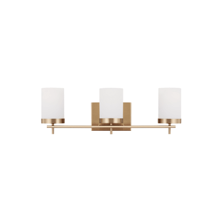 Visual Comfort Zire 3 Light 24" Wide Bathroom Vanity Light Satin Brass