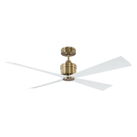 Visual Comfort Launceton 56" 4 Blade Indoor Ceiling Fan Hand-Rubbed Antique Brass