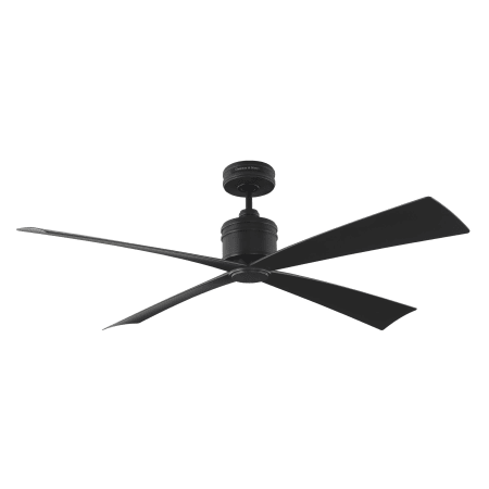 Visual Comfort Launceton 56" 4 Blade Indoor Ceiling Fan Midnight Black