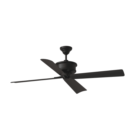 Visual Comfort Subway 56" 4 Blade Indoor Ceiling Fan with Remote Control Midnight Black