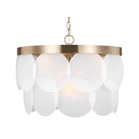 Visual Comfort Mellita 21" Wide Pendant Satin Brass