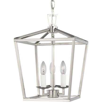 Visual Comfort Dianna 3 Light 10" Wide LED Taper Candle Mini Pendant Brushed Nickel