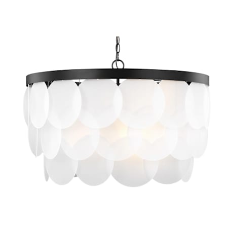 Visual Comfort Mellita 30" Wide Pendant with LED Bulbs Midnight Black