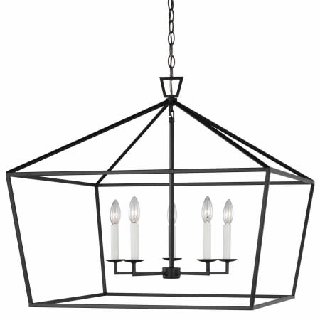 Visual Comfort Dianna 5 Light 28" Wide Taper Candle Chandelier Midnight Black