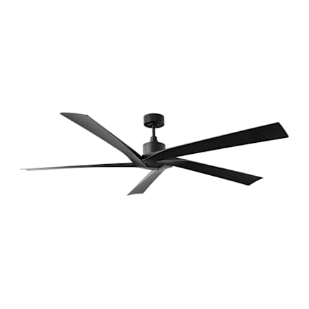 Visual Comfort Aspen Coastal 70" 5 Blade Indoor / Outdoor Ceiling Fan Midnight Black
