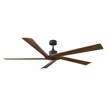 Visual Comfort Aspen 70" 5 Blade Indoor / Outdoor Ceiling Fan Remote Control Included Aged Pewter