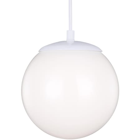 Visual Comfort Leo 10" Wide Mini Pendant with Smooth White Glass Shade White
