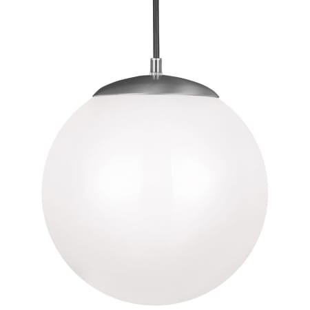 Visual Comfort Leo 12" Wide Pendant with Smooth White Glass Shade Satin Aluminum