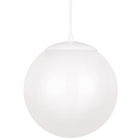 Visual Comfort Leo 12" Wide LED Pendant with Frosted Glass White