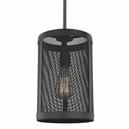 Visual Comfort Gereon 8" Wide LED Mini Pendant Black