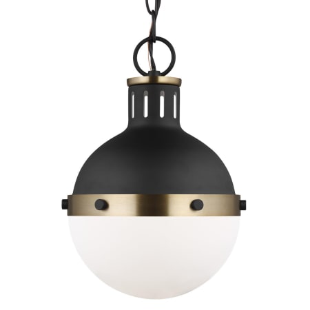 Visual Comfort Hanks 8" Wide Mini Pendant Midnight Black