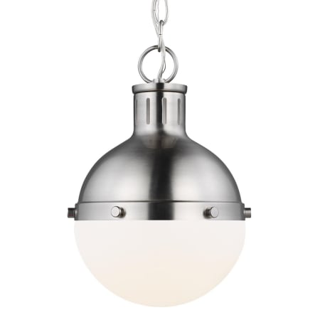 Visual Comfort Hanks 8" Wide Mini Pendant Brushed Nickel