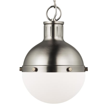 Visual Comfort Hanks 8" Wide Mini Pendant Antique Brushed Nickel