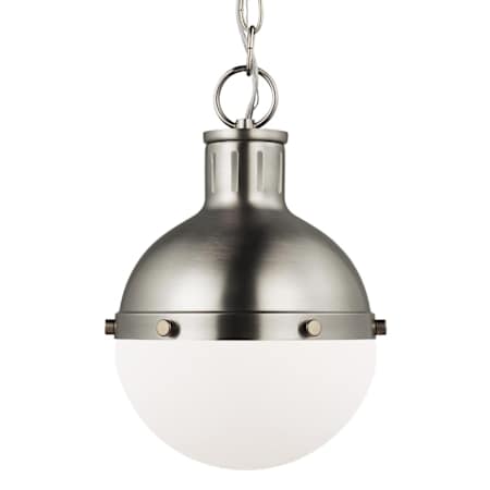 Visual Comfort Hanks 8" Wide LED Mini Pendant Antique Brushed Nickel