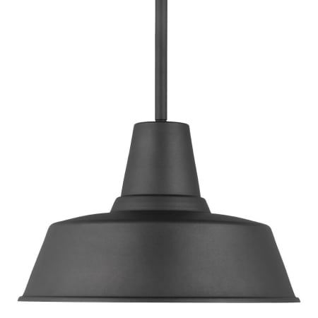 Visual Comfort Barn Light 14" Wide Outdoor Mini Pendant - Warehouse Black