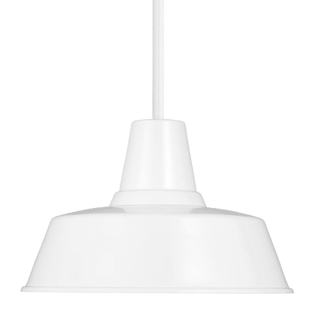 Visual Comfort Barn Light 14" Wide Outdoor Mini Pendant - Warehouse White