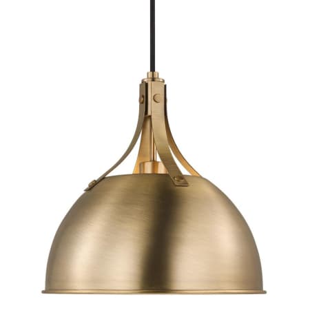 Visual Comfort Rockland 12" Wide Mini Pendant Satin Brass