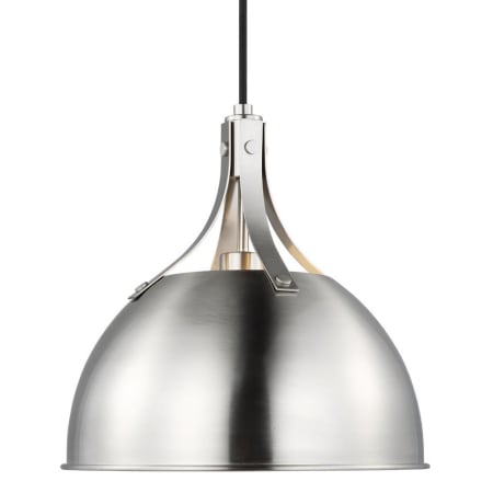 Visual Comfort Rockland 12" Wide Mini Pendant Brushed Nickel