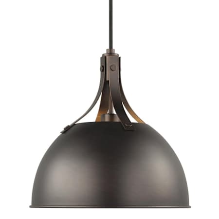 Visual Comfort Rockland 12" Wide LED Mini Pendant - Bulb Included Bronze