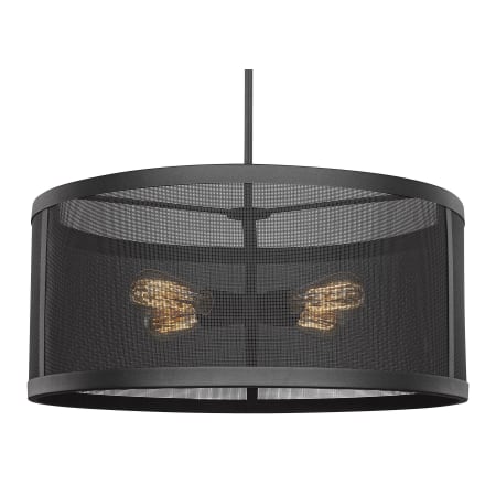 Visual Comfort Gereon 8 Light 24" Wide Pendant Black