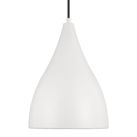 Visual Comfort Oden 9" Wide Mini Pendant Matte White