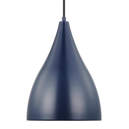 Visual Comfort Oden 9" Wide Mini Pendant Navy