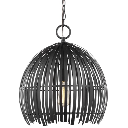 Visual Comfort Hanalei 16" Wide Mini Pendant Midnight Black