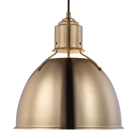 Visual Comfort Huey 15" Wide Pendant Satin Brass