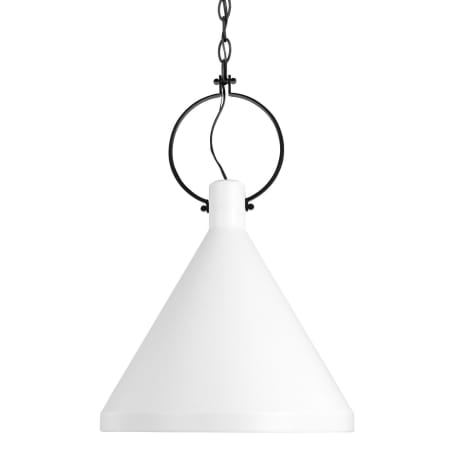 Visual Comfort Lyon 14" Wide Mini Pendant Matte White