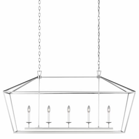 Visual Comfort Dianna 5 Light 17" Wide Taper Candle Chandelier Brushed Nickel