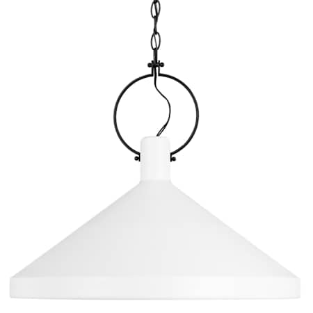 Visual Comfort Lyon 24" Wide LED Pendant - Bulb Included Matte White