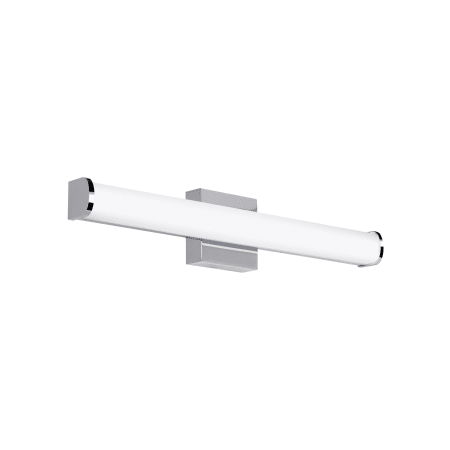 Visual Comfort Basis Single Light 24-3/16" Wide Integrated LED Bath Bar with a Cylinder Glass Shade - 277V - ADA Compliant Chrome