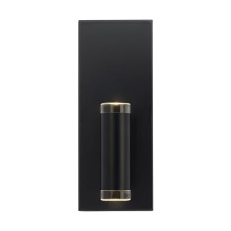 Visual Comfort Dobson II Single Light 5" Wide Integrated LED Bathroom Sconce - ADA Compliant Matte Black / 3000K