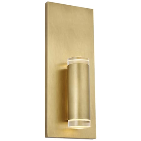 Visual Comfort Dobson II 13" Tall LED Bathroom Sconce Natural Brass