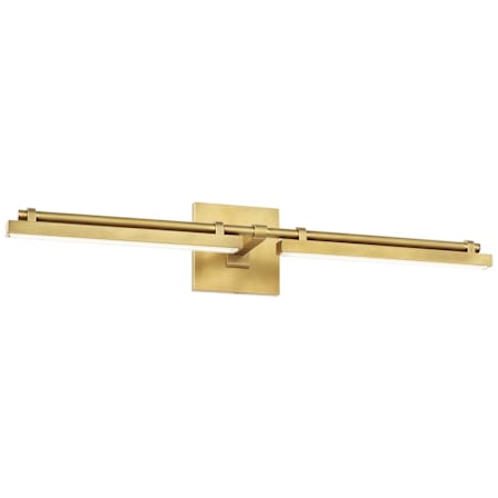 Visual Comfort Kal 5" Wide LED Vanity Light Natural Brass