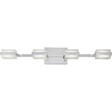 Visual Comfort Kamden 4 Light 31-3/8" Wide Integrated LED Bathroom Vanity Light Chrome / 3000K