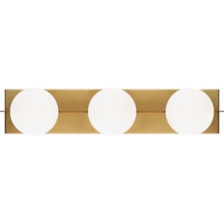 Visual Comfort Orbel 3 Light 24" Wide Vanity Strip Aged Brass