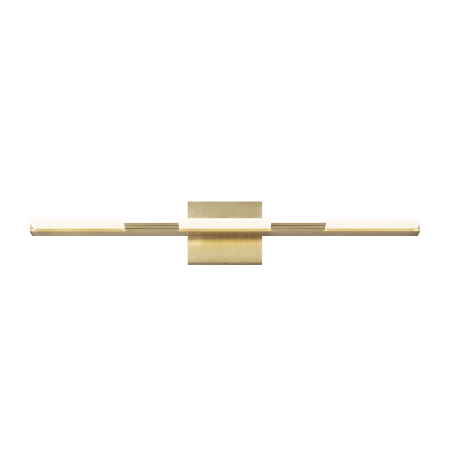 Visual Comfort Tris 3 Light 26" Wide LED Bath Bar - 277V Aged Brass / 3000K