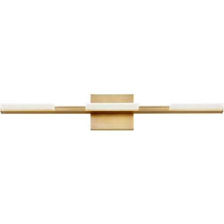 Visual Comfort Tris 3 Light 26" Wide LED Bath Bar Aged Brass / 3000K