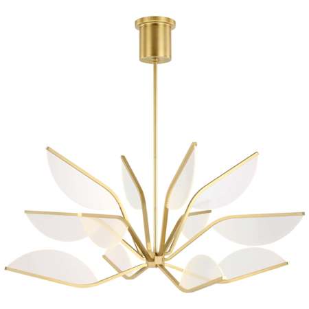 Visual Comfort Belterra 38" Wide LED Abstract Chandelier Natural Brass