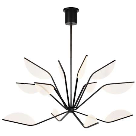 Visual Comfort Belterra 48" Wide LED Abstract Chandelier Matte Black