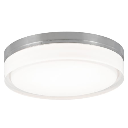Visual Comfort Cirque 11" Wide LED Flush Mount Drum Ceiling Fixture / Wall Light with LED Module Satin Nickel