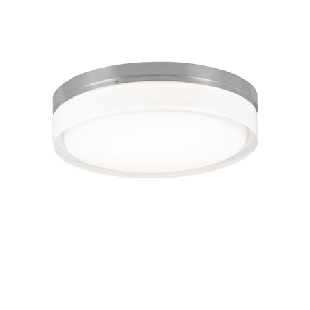 Visual Comfort 1 Light LED ADA Compliant Flush Mount Ceiling Fixture from the Cirque Collection Satin Nickel