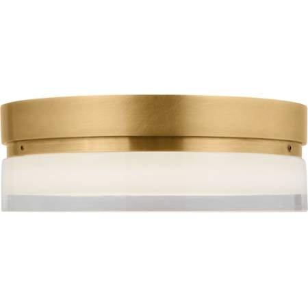 Visual Comfort Cirque 6" Wide LED Natural Brass Flush Mount Drum Ceiling Fixture Natural Brass