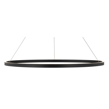 Visual Comfort Fiama 48" Wide LED Ring Chandelier Matte Black