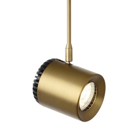 Visual Comfort Burk FreeJack 6" Tall Integrated LED Spotlight Head with Adjustable Head and 3" Stem - 90 CRI LED, 35 Degree Beam Spread Aged Brass / 2700K