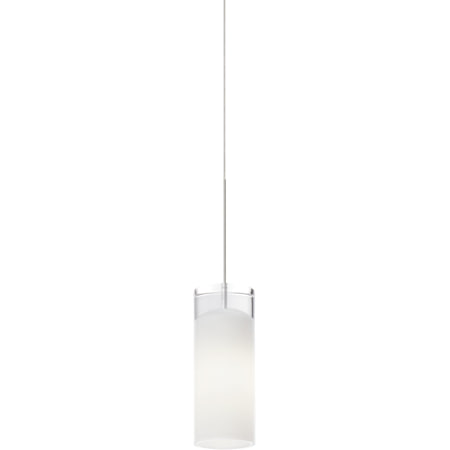 Visual Comfort Horizon 3000K LED FreeJack Mini Pendant with Opal Glass Shade Satin Nickel